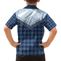 Aloha Hawaii Cowboys Paniolo Hawaiian Shirt Navy Blue Palaka - Polynesian Pride