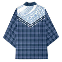 Aloha Hawaii Cowboys Paniolo Kimono Navy Blue Palaka - Polynesian Pride