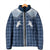 Aloha Hawaii Cowboys Paniolo Padded Jacket Navy Blue Palaka - Polynesian Pride