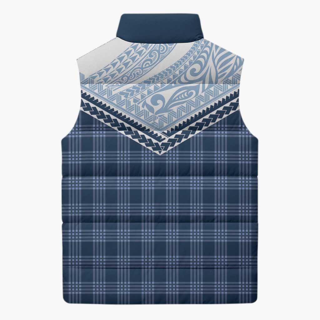 Aloha Hawaii Cowboys Paniolo Sleeveless Puffer Jacket Navy Blue Palaka - Polynesian Pride