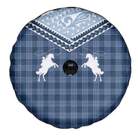 Aloha Hawaii Cowboys Paniolo Spare Tire Cover Navy Blue Palaka - Polynesian Pride