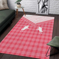 Aloha Hawaii Cowboys Paniolo Area Rug Rose Palaka - Polynesian Pride