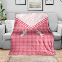 Aloha Hawaii Cowboys Paniolo Blanket Rose Palaka - Polynesian Pride