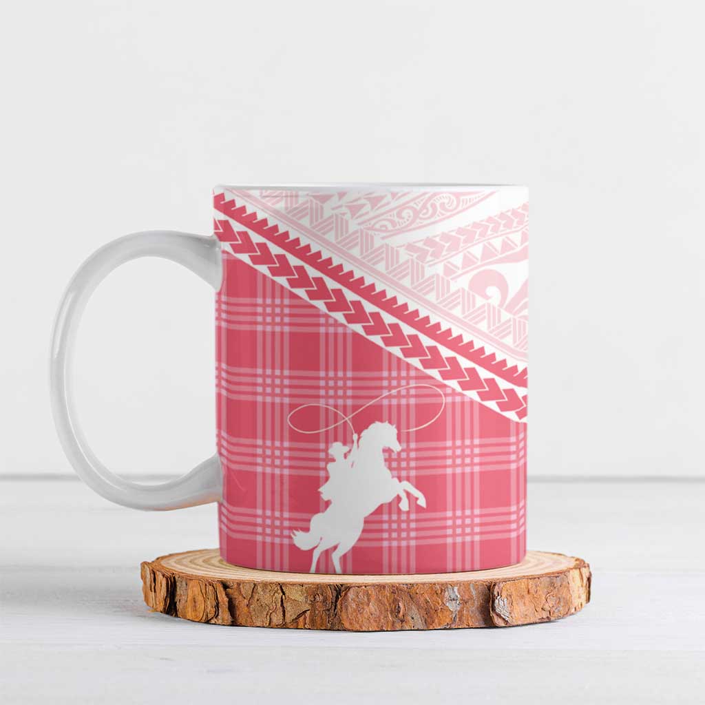 Aloha Hawaii Cowboys Paniolo Ceramic Mug Rose Palaka - Polynesian Pride
