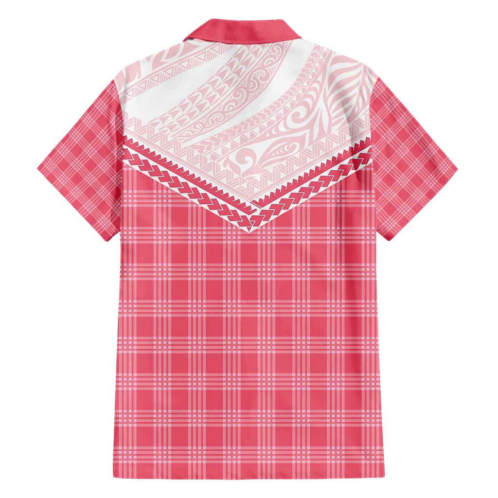 Aloha Hawaii Cowboys Paniolo Family Matching Short Sleeve Bodycon Dress and Hawaiian Shirt Rose Palaka - Polynesian Pride