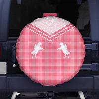 Aloha Hawaii Cowboys Paniolo Spare Tire Cover Rose Palaka - Polynesian Pride