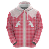 Aloha Hawaii Cowboys Paniolo Zip Hoodie Rose Palaka - Polynesian Pride