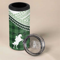 Aloha Hawaii Cowboys Paniolo 4 in 1 Can Cooler Tumbler Forest Green Palaka - Polynesian Pride