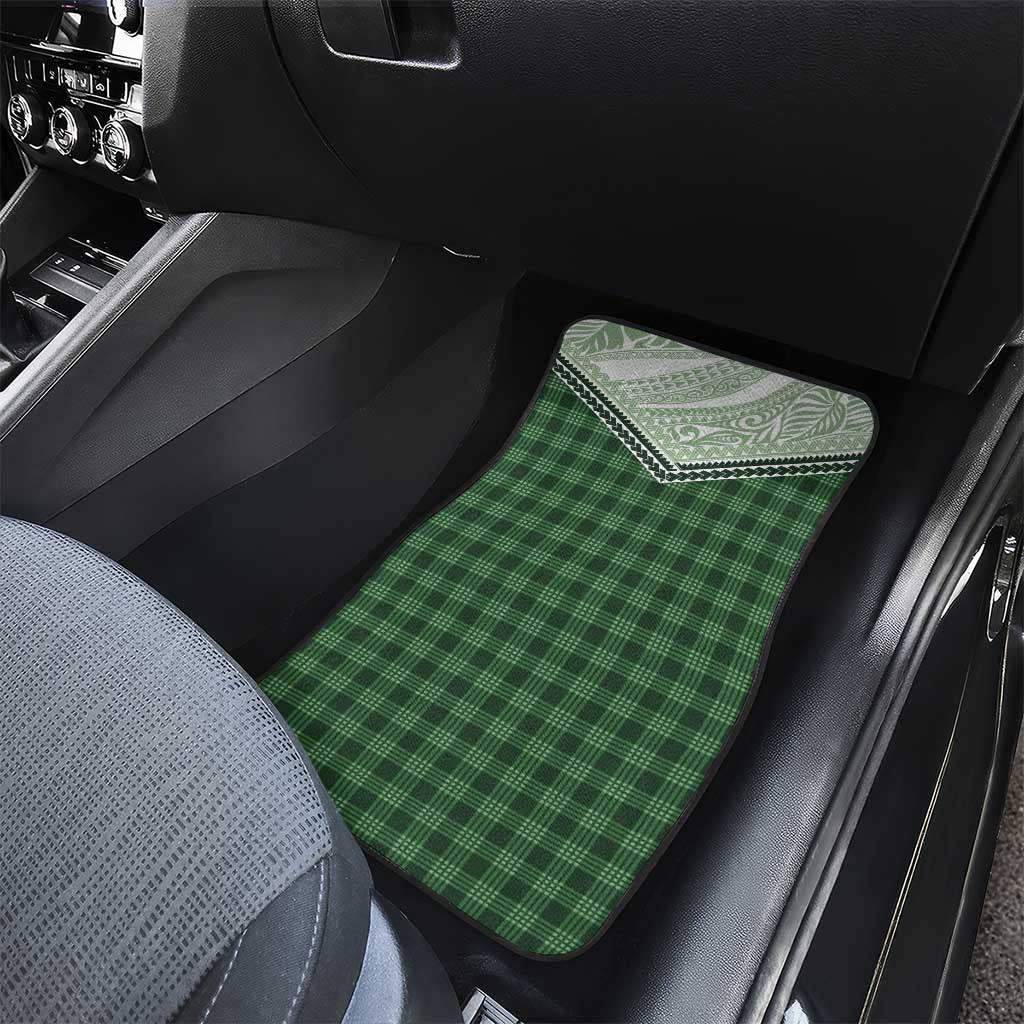 Aloha Hawaii Cowboys Paniolo Car Mats Forest Green Palaka - Polynesian Pride