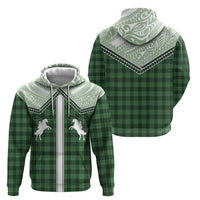 Aloha Hawaii Cowboys Paniolo Hoodie Forest Green Palaka - Polynesian Pride