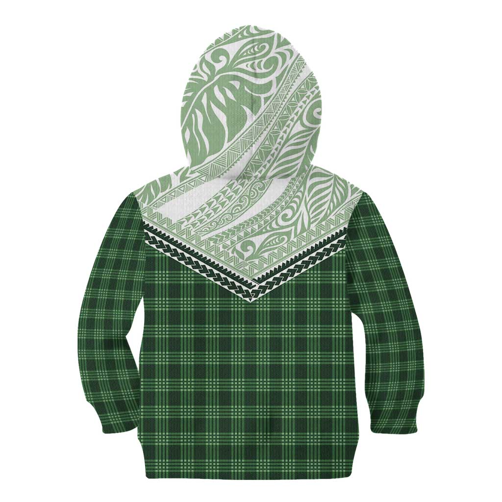 Aloha Hawaii Cowboys Paniolo Kid Hoodie Forest Green Palaka - Polynesian Pride