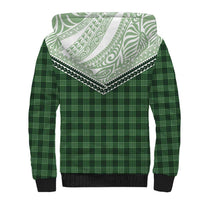 Aloha Hawaii Cowboys Paniolo Sherpa Hoodie Forest Green Palaka - Polynesian Pride