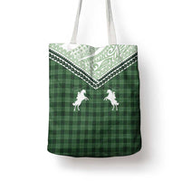 Aloha Hawaii Cowboys Paniolo Tote Bag Forest Green Palaka - Polynesian Pride