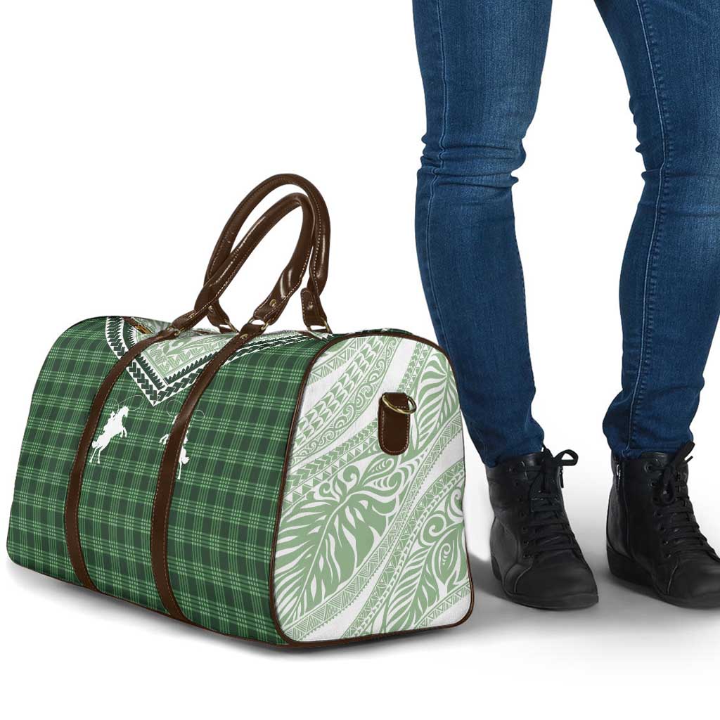 Aloha Hawaii Cowboys Paniolo Travel Bag Forest Green Palaka - Polynesian Pride