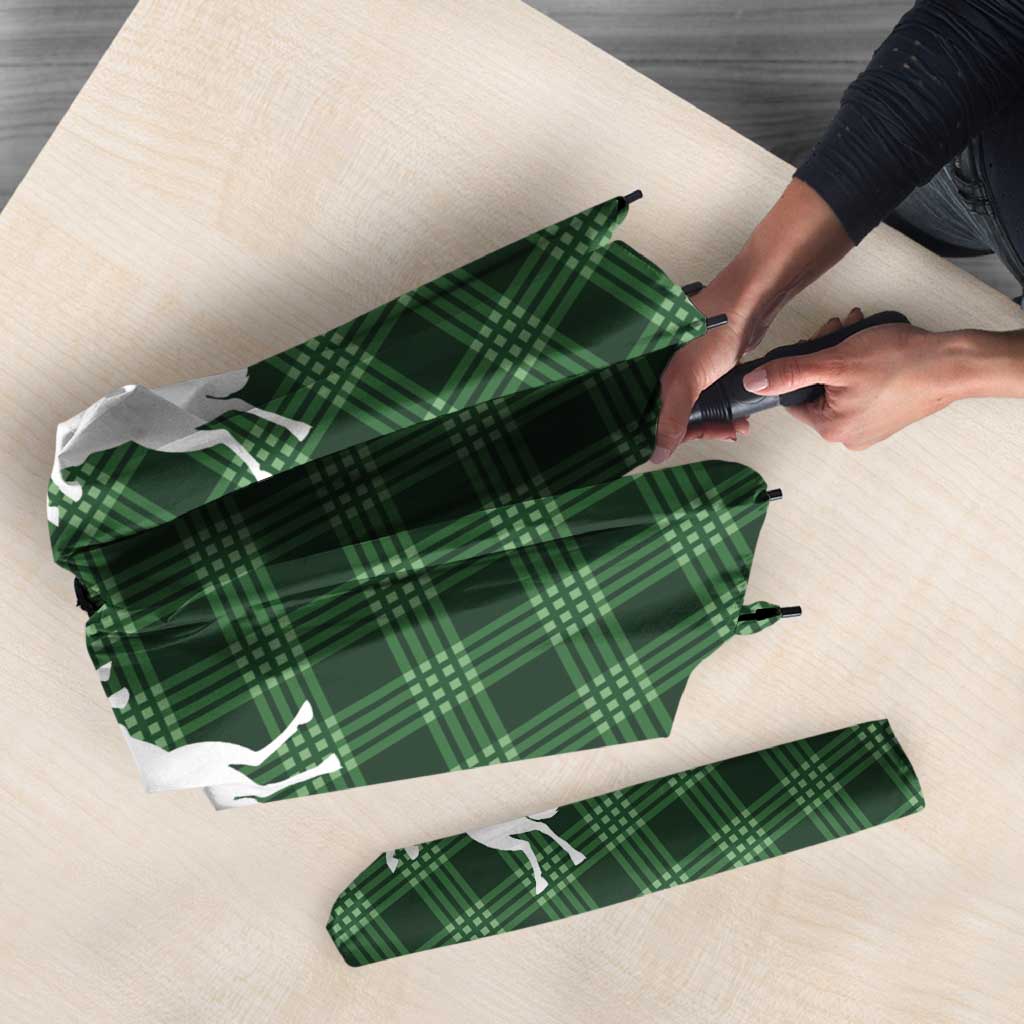 Aloha Hawaii Cowboys Paniolo Umbrella Forest Green Palaka - Polynesian Pride