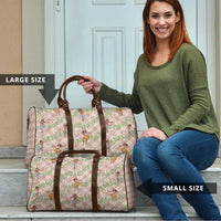 Beige Palaka Hula Girls Seamless Hawaii Aloha Travel Bag - Polynesian Pride