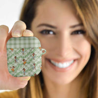 Mint Palaka Hula Girls Seamless Hawaii Aloha AirPods Case - Polynesian Pride