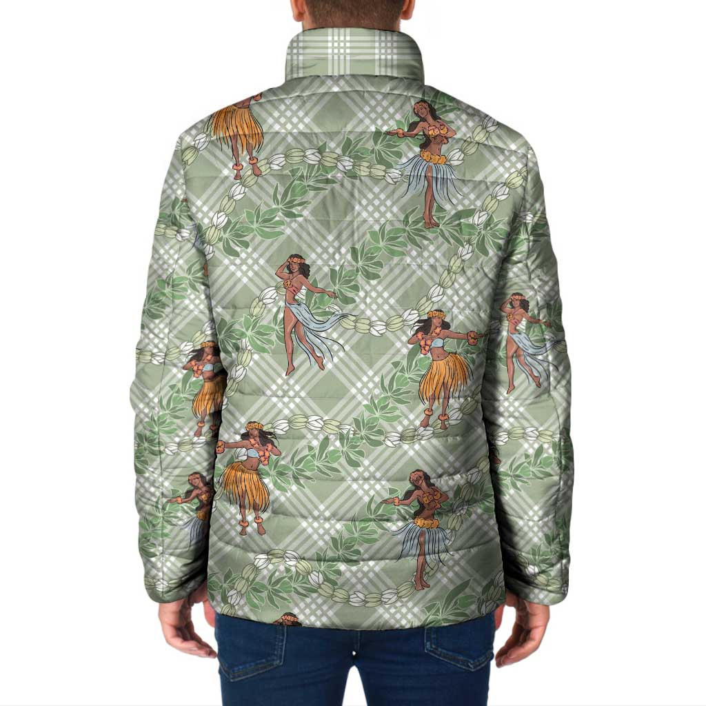 Mint Palaka Hula Girls Seamless Hawaii Aloha Padded Jacket LT7 - Polynesian Pride