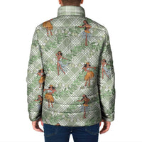 Mint Palaka Hula Girls Seamless Hawaii Aloha Padded Jacket LT7 - Polynesian Pride
