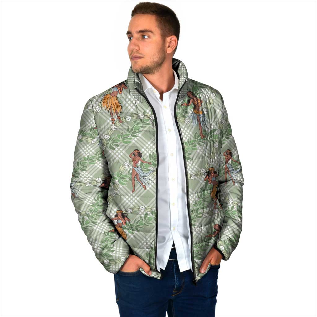 Mint Palaka Hula Girls Seamless Hawaii Aloha Padded Jacket LT7 - Polynesian Pride