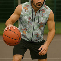 Mint Palaka Hula Girls Seamless Hawaii Aloha Sleeveless Zip Hoodie - Polynesian Pride