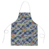 Navy Blue Palaka Hula Girls Seamless Hawaii Aloha Apron LT7 Navy Blue - Polynesian Pride