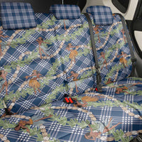 Navy Blue Palaka Hula Girls Seamless Hawaii Aloha Back Car Seat Cover - Polynesian Pride