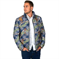 Navy Blue Palaka Hula Girls Seamless Hawaii Aloha Padded Jacket LT7 - Polynesian Pride