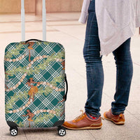 Teal Palaka Hula Girls Seamless Hawaii Aloha Luggage Cover LT7 Teal - Polynesian Pride