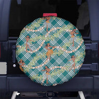 Teal Palaka Hula Girls Seamless Hawaii Aloha Spare Tire Cover - Polynesian Pride
