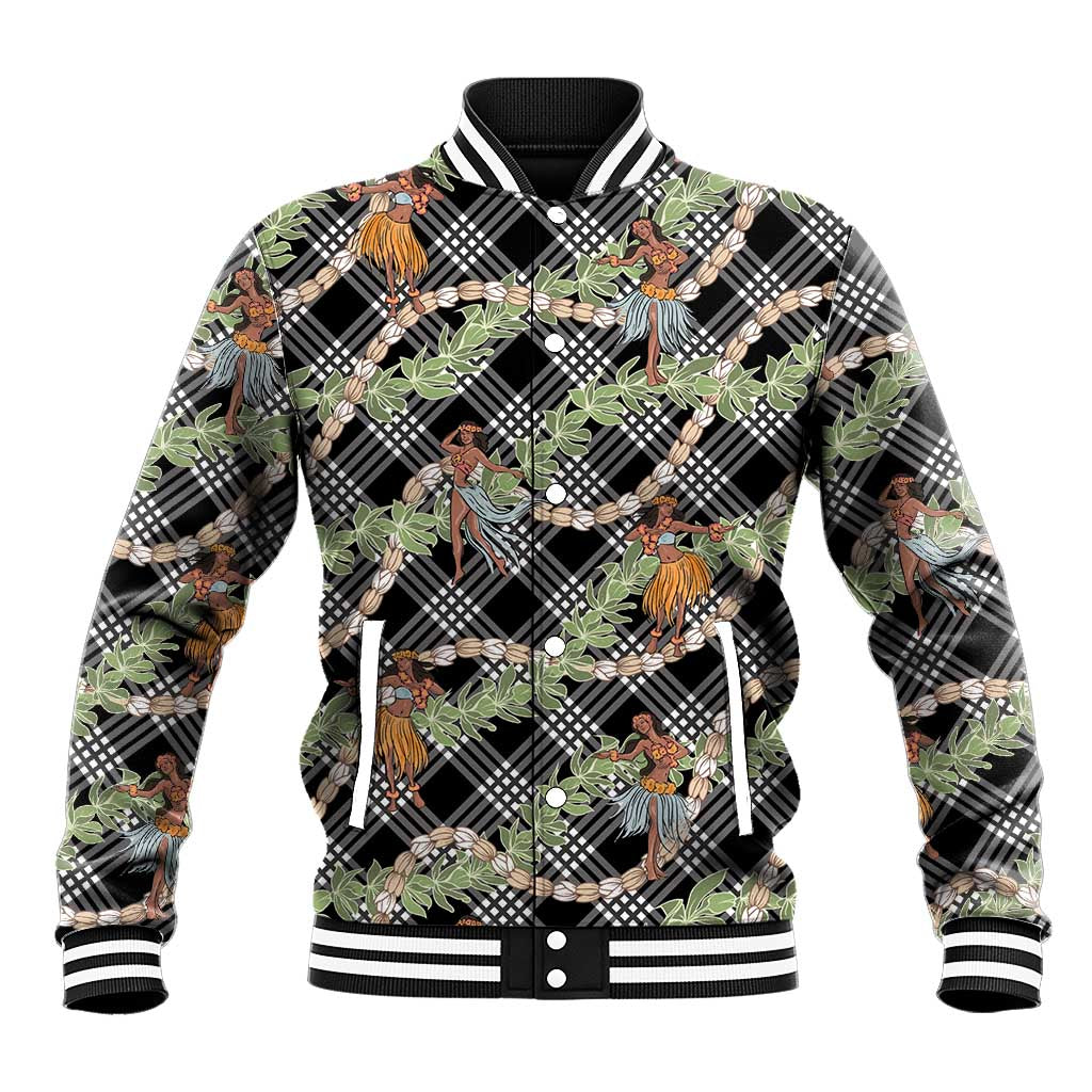Sable Palaka Hula Girls Seamless Hawaii Aloha Baseball Jacket - Polynesian Pride