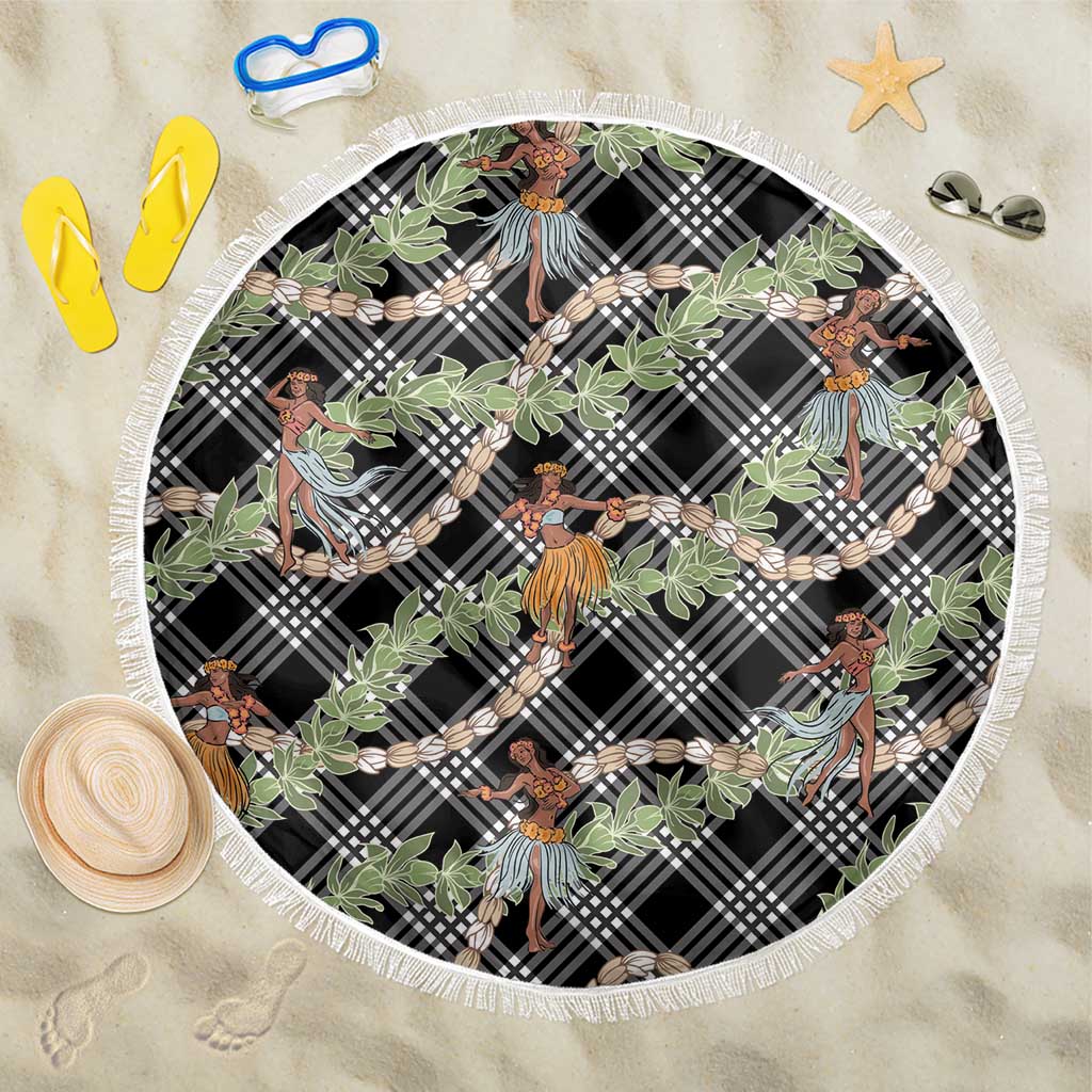 Sable Palaka Hula Girls Seamless Hawaii Aloha Beach Blanket - Polynesian Pride