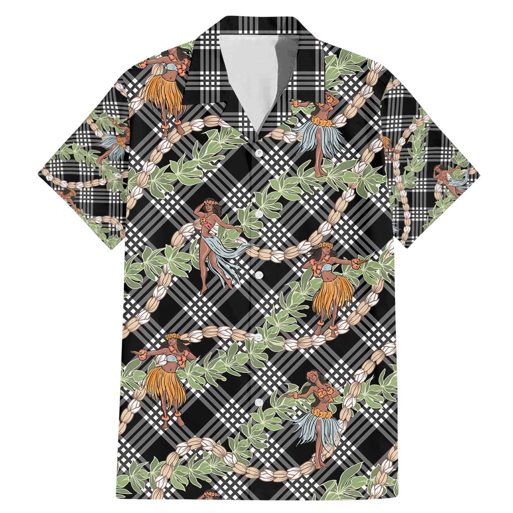 Sable Palaka Hula Girls Seamless Hawaii Aloha Family Matching Mermaid Dress and Hawaiian Shirt - Polynesian Pride