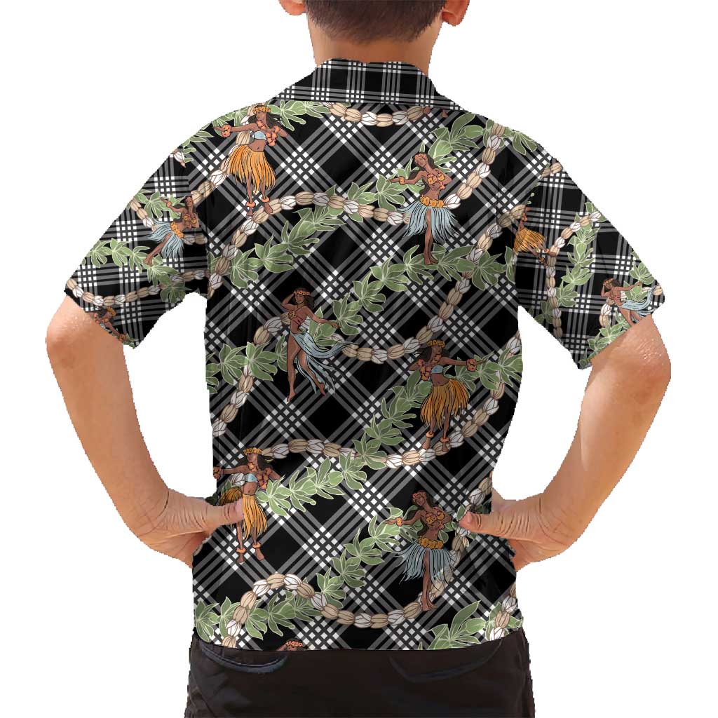 Sable Palaka Hula Girls Seamless Hawaii Aloha Family Matching Summer Maxi Dress and Hawaiian Shirt - Polynesian Pride