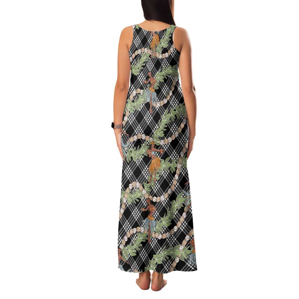 Sable Palaka Hula Girls Seamless Hawaii Aloha Family Matching Tank Maxi Dress and Hawaiian Shirt - Polynesian Pride