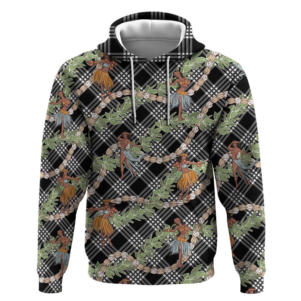 Sable Palaka Hula Girls Seamless Hawaii Aloha Hoodie - Polynesian Pride