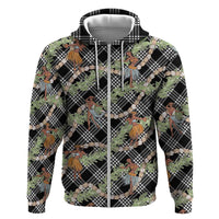 Sable Palaka Hula Girls Seamless Hawaii Aloha Hoodie - Polynesian Pride