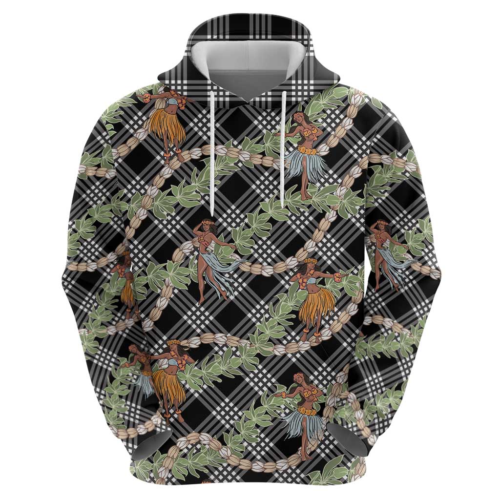 Sable Palaka Hula Girls Seamless Hawaii Aloha Hoodie - Polynesian Pride