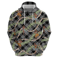 Sable Palaka Hula Girls Seamless Hawaii Aloha Hoodie - Polynesian Pride