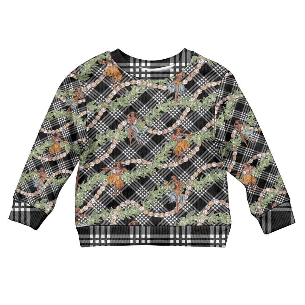 Sable Palaka Hula Girls Seamless Hawaii Aloha Kid Ugly Christmas Sweater - Polynesian Pride