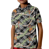 Sable Palaka Hula Girls Seamless Hawaii Aloha Kid Polo Shirt - Polynesian Pride