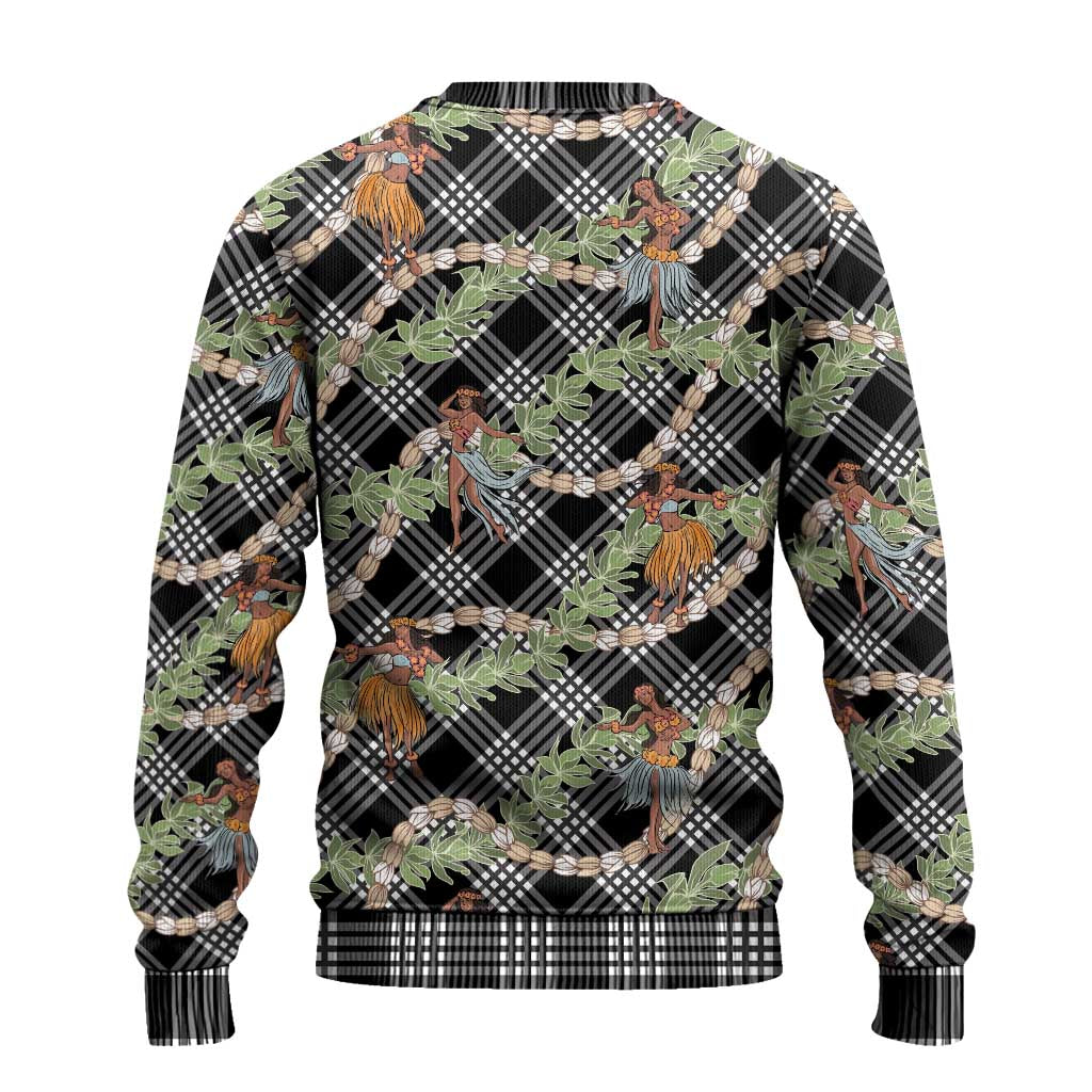 Sable Palaka Hula Girls Seamless Hawaii Aloha Ugly Christmas Sweater - Polynesian Pride