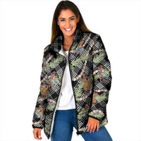 Sable Palaka Hula Girls Seamless Hawaii Aloha Padded Jacket LT7 Women Black - Polynesian Pride