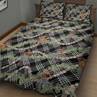 Sable Palaka Hula Girls Seamless Hawaii Aloha Quilt Bed Set - Polynesian Pride