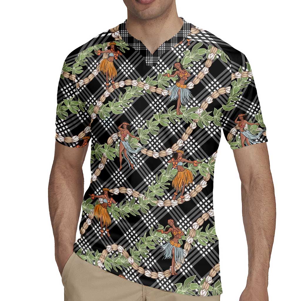 Sable Palaka Hula Girls Seamless Hawaii Aloha Rugby Jersey LT7 - Polynesian Pride
