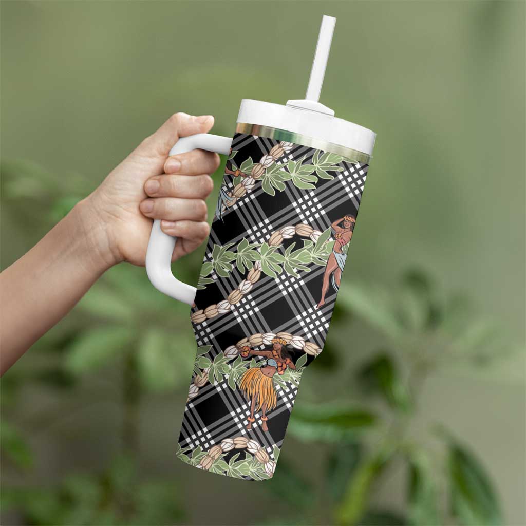 Sable Palaka Hula Girls Seamless Hawaii Aloha Tumbler With Handle - Polynesian Pride