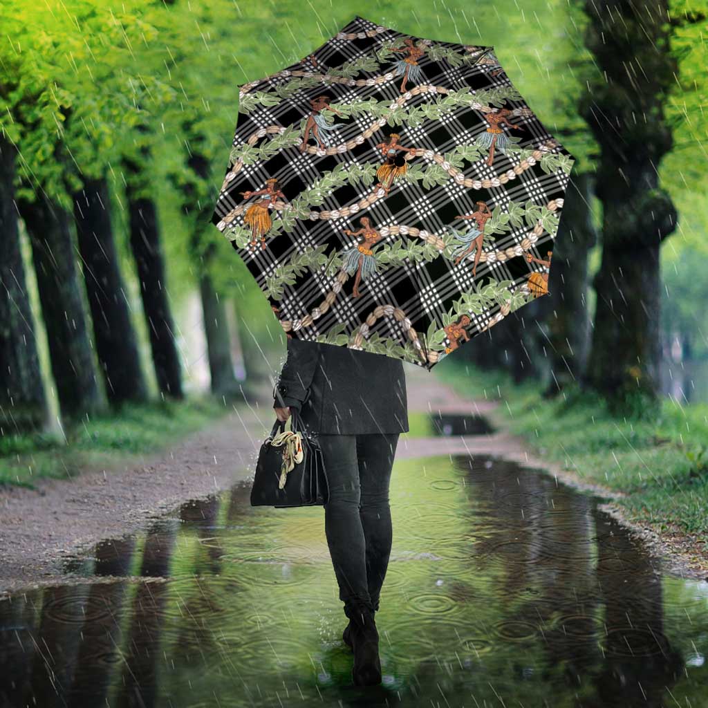 Sable Palaka Hula Girls Seamless Hawaii Aloha Umbrella - Polynesian Pride