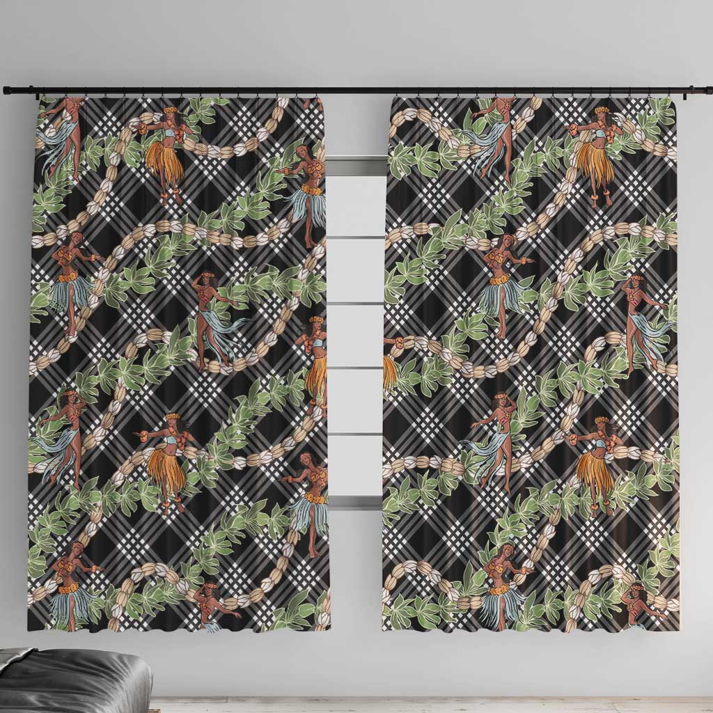 Sable Palaka Hula Girls Seamless Hawaii Aloha Window Curtain - Polynesian Pride