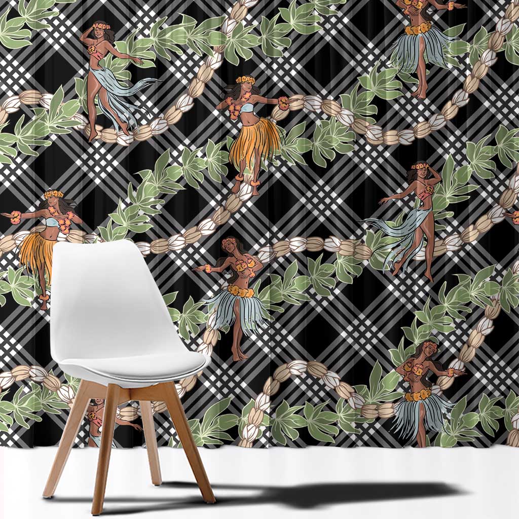 Sable Palaka Hula Girls Seamless Hawaii Aloha Window Curtain - Polynesian Pride