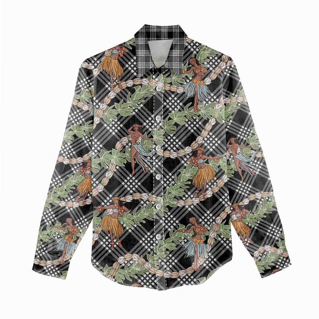 Sable Palaka Hula Girls Seamless Hawaii Aloha Women Casual Shirt - Polynesian Pride